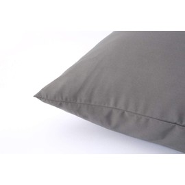 Lanest Housing Pillow Cases Queen, 2 Pack Dark Gray Microfiber Pillow Case with 2000 Thread Count, Breathable and Super Soft Pillowcase Queen Size