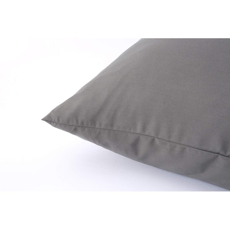 Lanest Housing Pillow Cases Queen, 2 Pack Dark Gray Microfiber