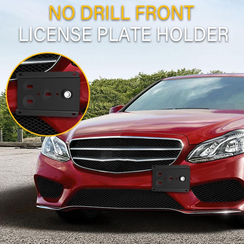 Anti-Theft License Plate Holder Compatible with Mercedes W205 C-Class X204