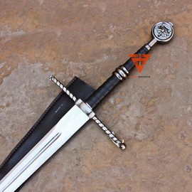 Master Crafted Wolven Steel Sword Witcher Replica Sword Cosplay Kingdom