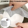 6-Pack Double Layer Wire Dishwashing Cloths | Non Scratch Wire