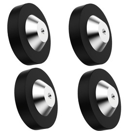 Tertullus 4 Pcs Speaker Spike Pads, Spike Floor Protectors Pom Stainless Steel, with HiFi Spikes Pads Absorbers Protection Washers for Spikes (39x13mm, Washer)