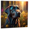 Black Labrador Greeting Card 145mm x 145mm