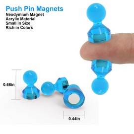 Ant Mag Neodymium Magnets Pins D11 mm Strong Magnets for Fridge Whiteboards Calendar Cards in School and Office Pack of 18