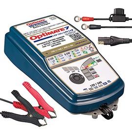 Tecmate Optimate 7 12V/24V, TM-261v3, Gold Series: 8-Step 12V 10A / 24V 5A Sealed Battery Saving Charger & maintainer