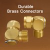 XNTONG 90° Hose Elbow Adapter, Brass 3/4" Garden Hose Connector