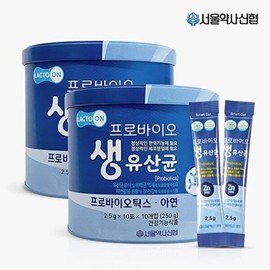 Seoul Pharmacist Credit Union G Seoul Pharmacist Credit Union Lacto-On Probiotics Live Lactic Acid Bacteria 2.5g 100 Packets 1+1 / 서울약사신협 G 서울약사신협 락토온 프로바이오틱스 생유산균 2.5g 100포 1+1