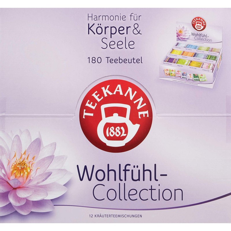 Teekanne Feel-good collection box, 180 tea bags