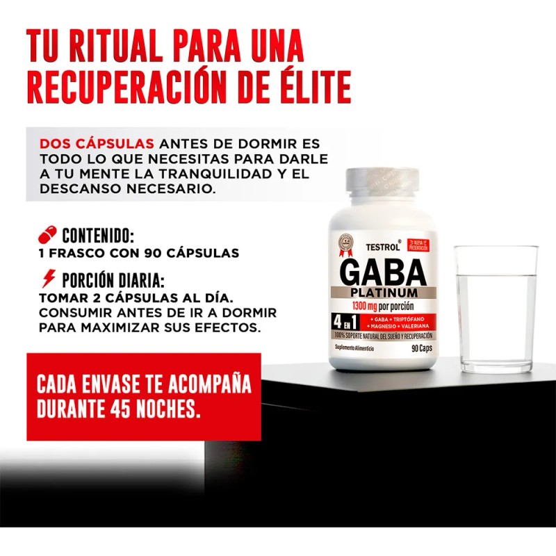 Gaba Platinum Testrol Combo Duo 90 Capsulas Cu Cpsulas