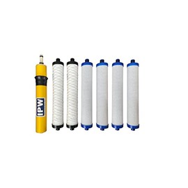IPW Industries Inc. Annual Filter Set Compatible to Hydrotech 41400008/41400009 Replacement Reverse Osmosis Water Filter Cartridge Set w/Compatible 33001033-50 GPD Membrane Filter Set