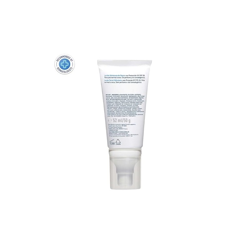 Cerave Loción Hidratante Rostro Fps30 52ml Facial Diario Protector Solar