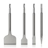 Chisel Set with SDS Plus Shanks,4pc Masonry Concrete Drill Bit