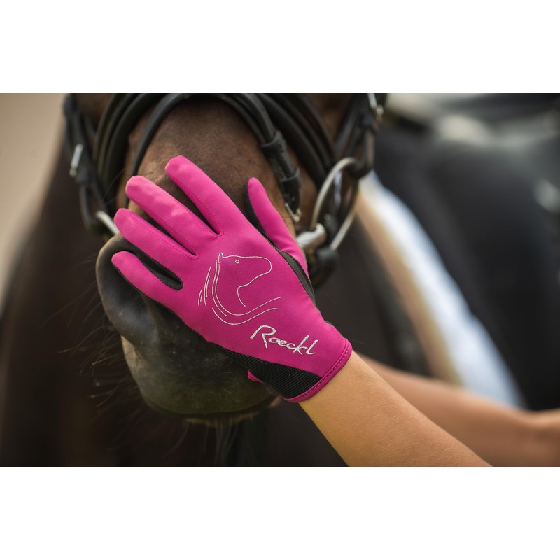 Roeckl Sports Tryon Kids Summer Riding Gloves Berry 6