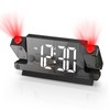 Ankilo Projection Alarm Clock, Alarm Clock Bedside with Time &
