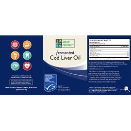 Green Pasture Fermented Cod Liver Oil | 180ml (Unflavoured)