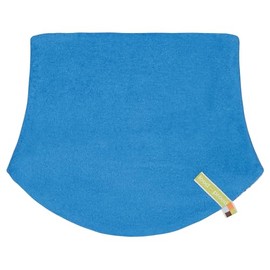 loud + proud Reversible Tube Scarf Made of Organic Cotton Fleece, GOTS Certified, azure