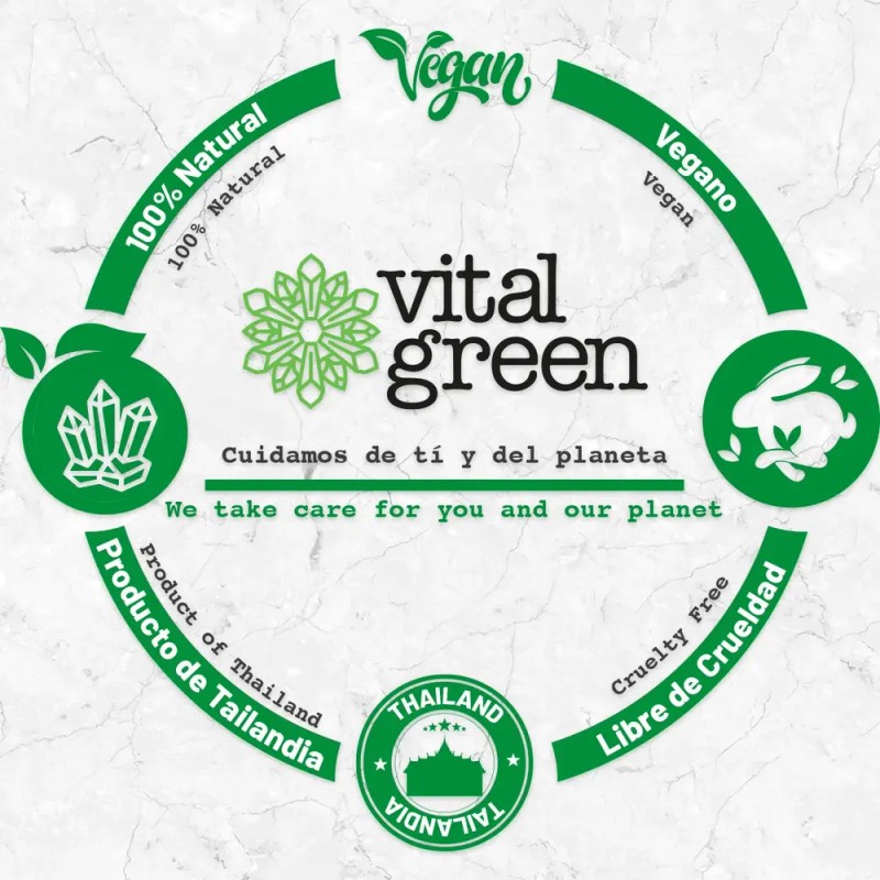 Vital Green Desodorante Cristal Alumbre 60gr (paquete 3 Und)