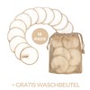 Bambuna® Washable Make-Up Pads (Pack of 18) with Elegant Bamboo