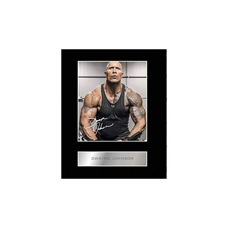 Dwayne Johnson Signed Mounted Photo Display The Rock