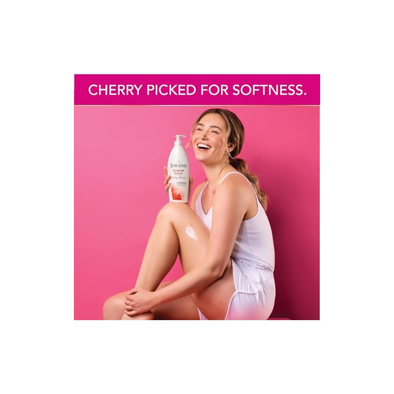 Jergens Original Scent Dry Skin Moisturizer with Cherry Almond Essence,