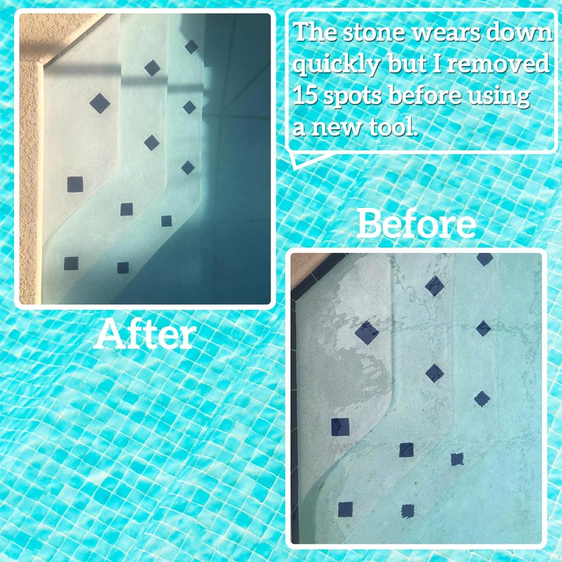 Sharutia Pool Stain Remover Pumice Stone with Pole Handle to