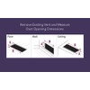 White Baseboard Return Grill with 7/8" Turn Back (30" x