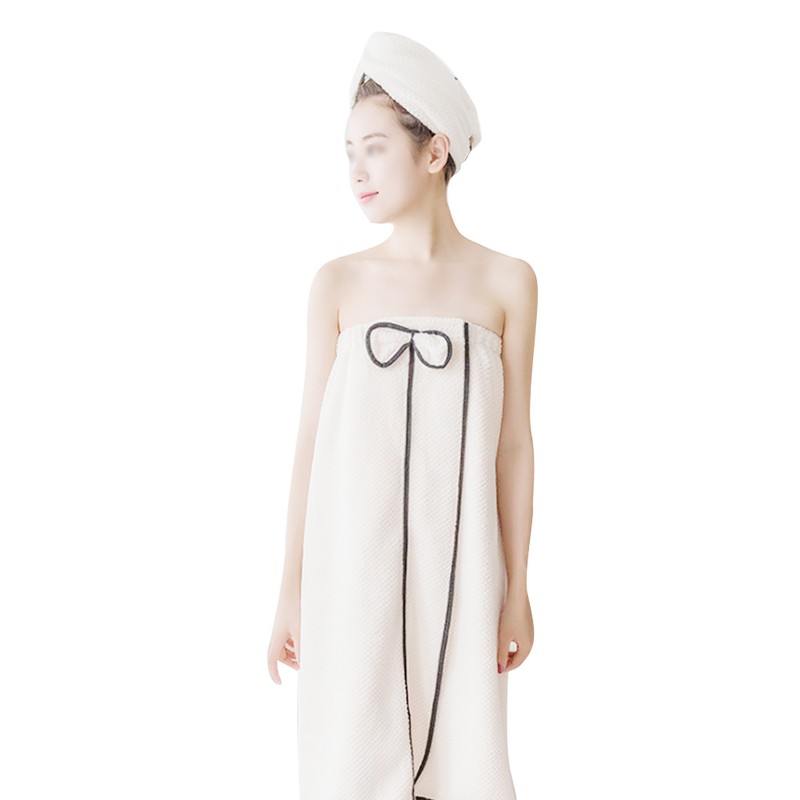 3pcs Women Bath Body Wrap Set Towel Bathrobe Hair Drying