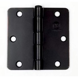 Penrod Door Hinges 3.5 Inch with 1/4 Inch Radius Interior, Oil Rubbed Bronze, 2 Pack