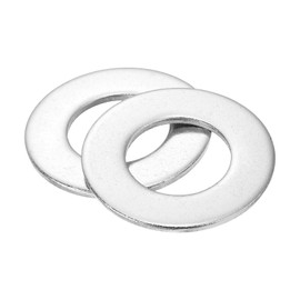 uxcell 5Pcs 1 Inch Flat Washer, 304 Stainless Steel 1.062" ID x 2" OD x 0.134" Thick for Bolt Screw, Factories Repair, Kitchens, Shops, and Outdoor Construction, Silver