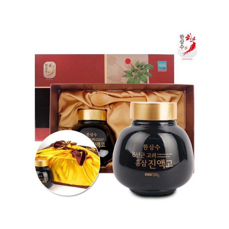 한삼수 6년근 고려홍삼 진액고 (500g X 2) 1+1행사 Hansamsu 6-Year-Old