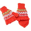 GURU SHOP Nepal Hand Knitted Gloves, Fold-Up Gloves, Wool Gloves,