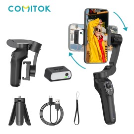 Portable lL7Cpro 3 Axis AI Gimbal Stabilizer for Android & IOS New Foldable Auto Face Tracking Video Recording Devicemodel number: L7Cpro