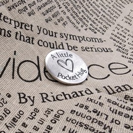 JJTZX Pocket Hug Token for Long Distance Relationship Gifts Miles Apart but Close at Heart United States Map Keychain (CA-California)