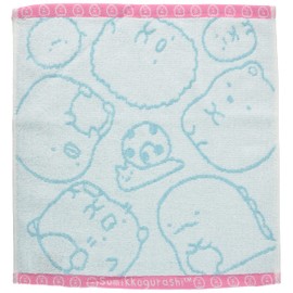 Marushin Sumikko Gurashi Hand Towel 6575018000, Sumikko Large Gathering, 100% Cotton, Antibacterial and Odor-Resistant Treatment