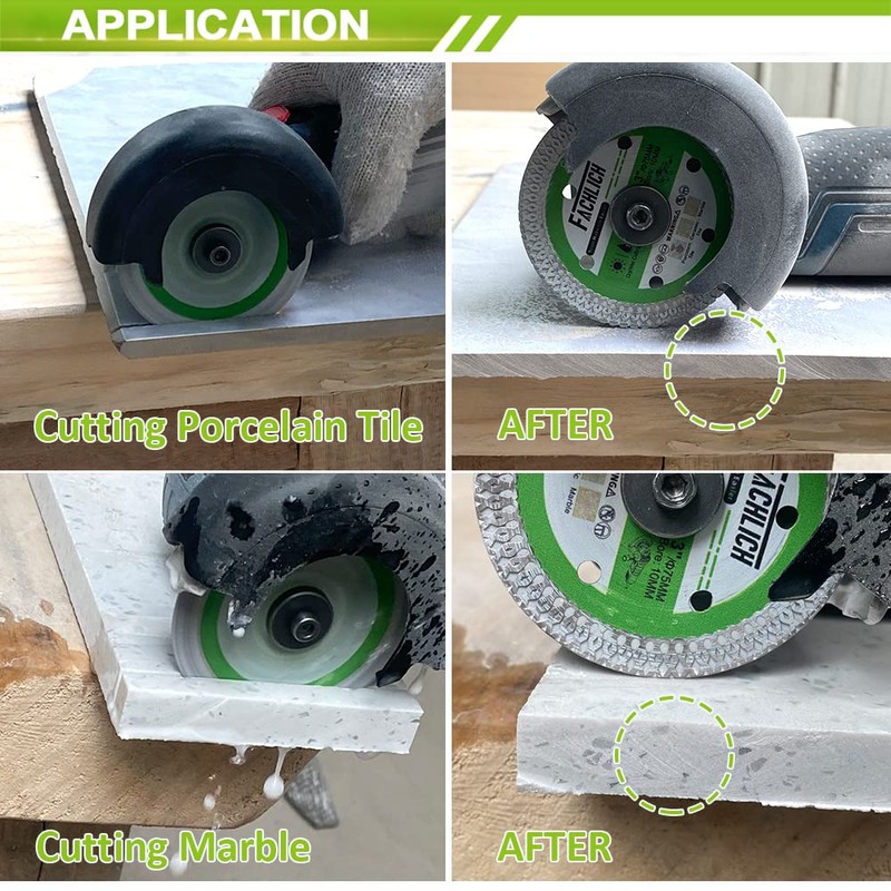 FACHLICH 3 inch Diamond Blade - Tile Cutting Disc 2pcs