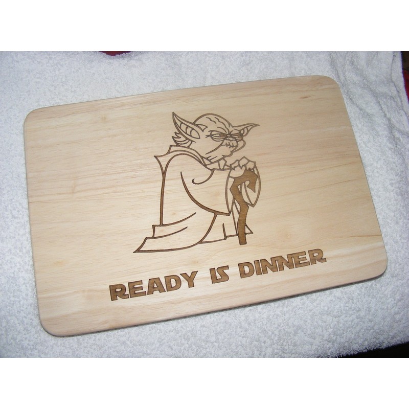 Yoda Ready Is Dinner bereit ist Abendessen Geschenkidee Got Holz