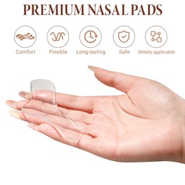 almohadillas para orejas nasales para CPAP almohadillas para orejas nasales de gel de silicona para máscara CPAP cómodas almohadillas para orejas de máscara de respiración, accesorios para máscaras