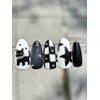 ⬛Kitchen Nail King⬛ Star Cat Handmade Nail Tips - Long