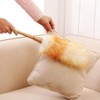 2 Pcs Lambswool Duster, Wooden Handle With Hanging Rope, Anti