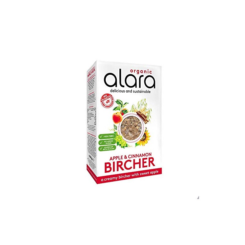 Alara Apple & Cinnamon Organic Bircher 650g | 100% Compostable