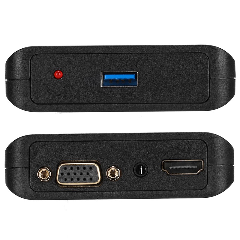 USB 3.0 to HDMI VGA Converter Extender HD Video Audio