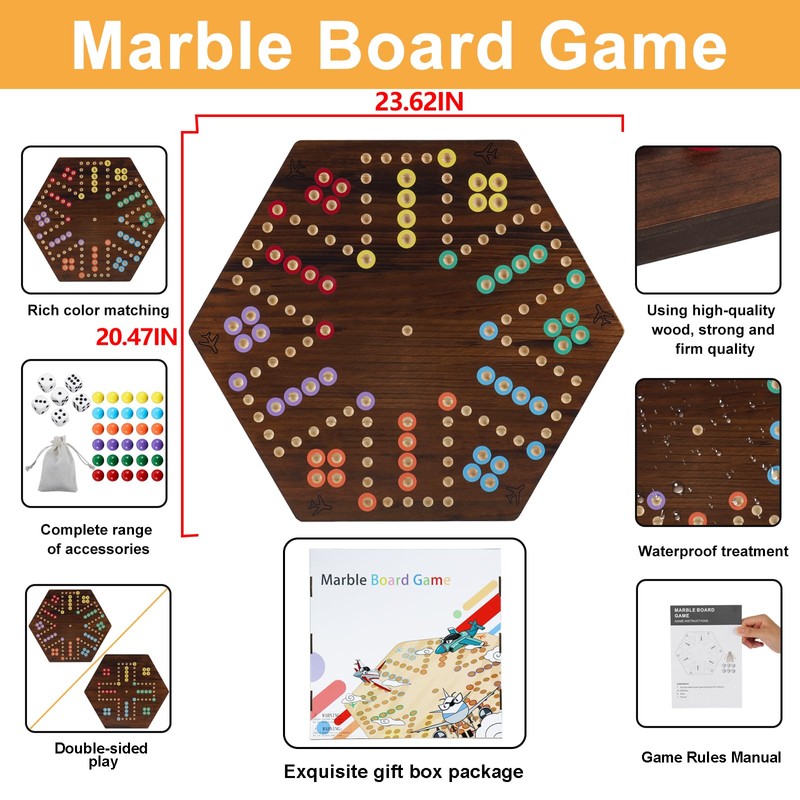 Extra Large Wahoo Board Game Wooden Original Board Game 2