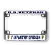 Sign Destination Metal Bike License Plate Frame U.S. Veteran 1St
