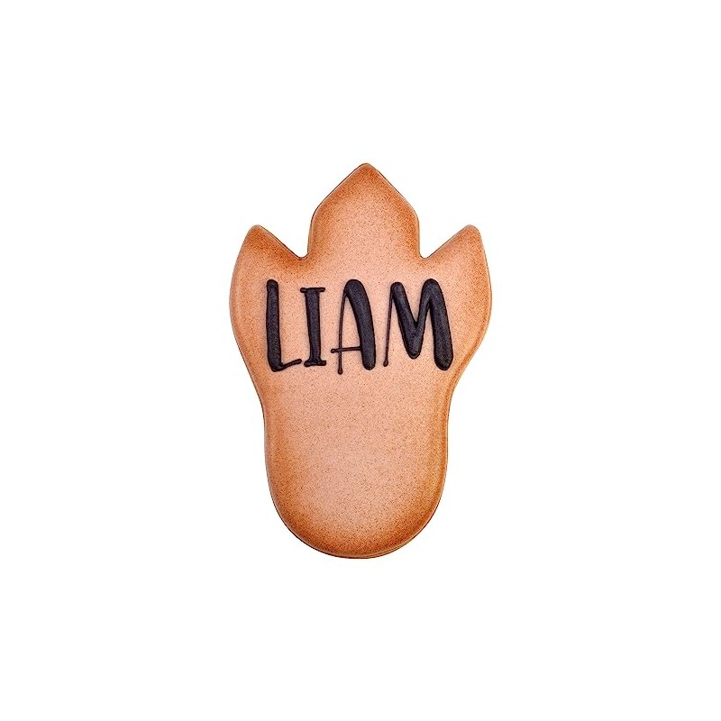 R&M Dinosaur Foot 4" Tinplated Cookie Cutter, Silver