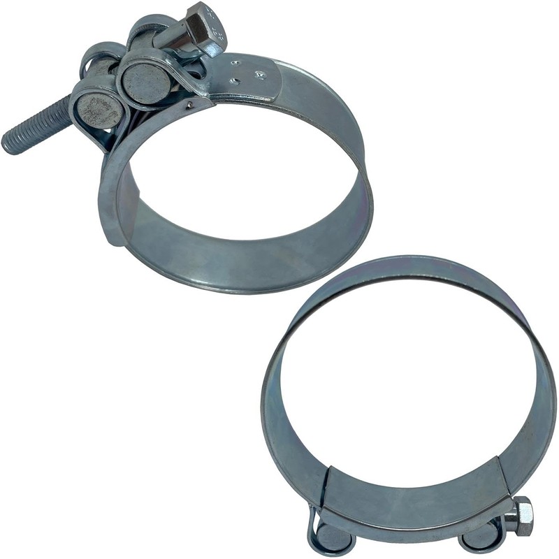 4 x Lumonic hinge bolt clamps, stainless steel, 80-85 mm,