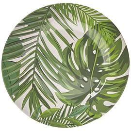 Fitz and Floyd 5247281 Tropical Fun - Plato para ensalada (melamina, 23,5 cm), varios colores