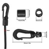 3/16"Bungee Shock Cords with Hooks,65 Feet Elastic Nylon Cords Kayak