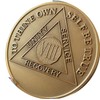 8 Year AA Medallion Premium Bronze Sobriety Chip Serenity Prayer