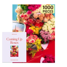 Piecework Coming Up Roses 1000 Piece Puzzle for Adults, Challenging Jigsaw with Floral Imagery, Soft-Touch Puzzle Gift - 19.25 x 26.6 inches