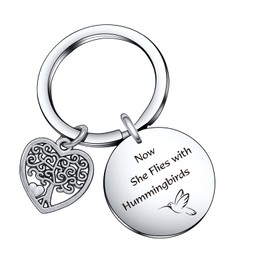 De&ai Hummingbird Whisperer Gift Sympathy Keychain Hummingbird Gift For Women Hummingbirds Lover Gift Loss Of Loved One Jewelry Loss Of Aunt Gift Passed Away Gift In Memory Of Mom Gift